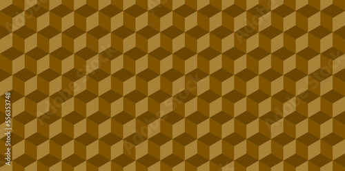 Seamless cubic pattern. Abstract geometric low poly background. Stylish fractal texture.