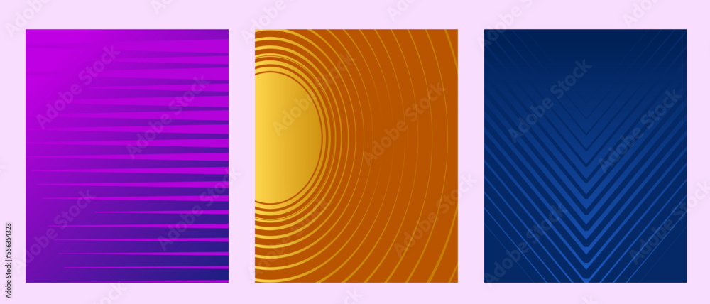 Minimalis covers design. Colorful line design. Future geometric patterns. Vector geometric