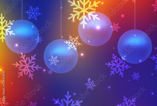 Dark Blue, Red vector background in Xmas style.