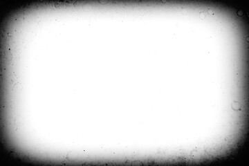 Vintage photo lens vignette template with dust and splatters on transparent background (png image). Useful for design, vintage film effects, and backgrounds