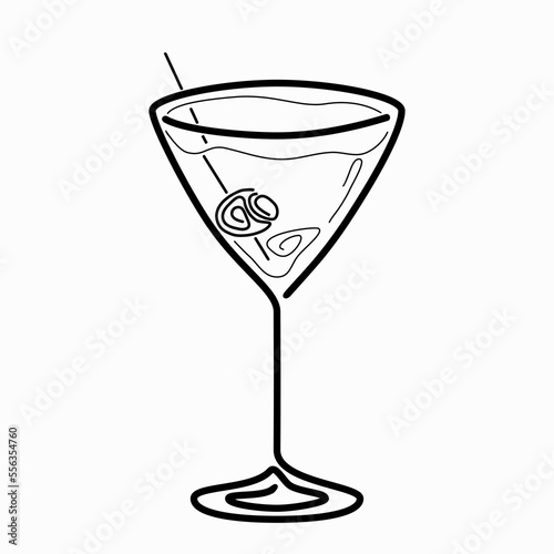 martini scrible / doodle