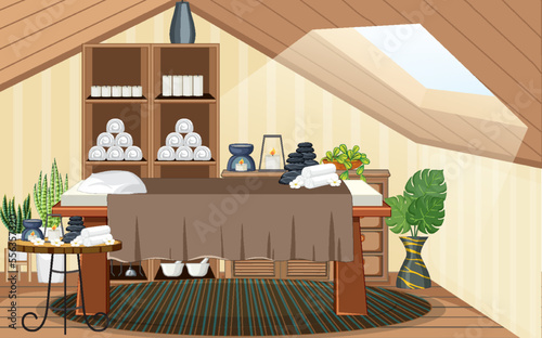 Interior Spa Room Scene