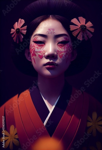 A Japanese Maiko Woman