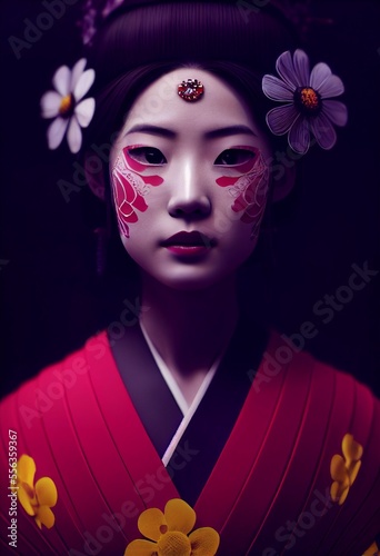 A Japanese Maiko Woman