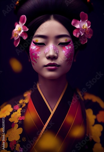 A Japanese Maiko Woman