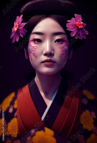 A Japanese Maiko Woman