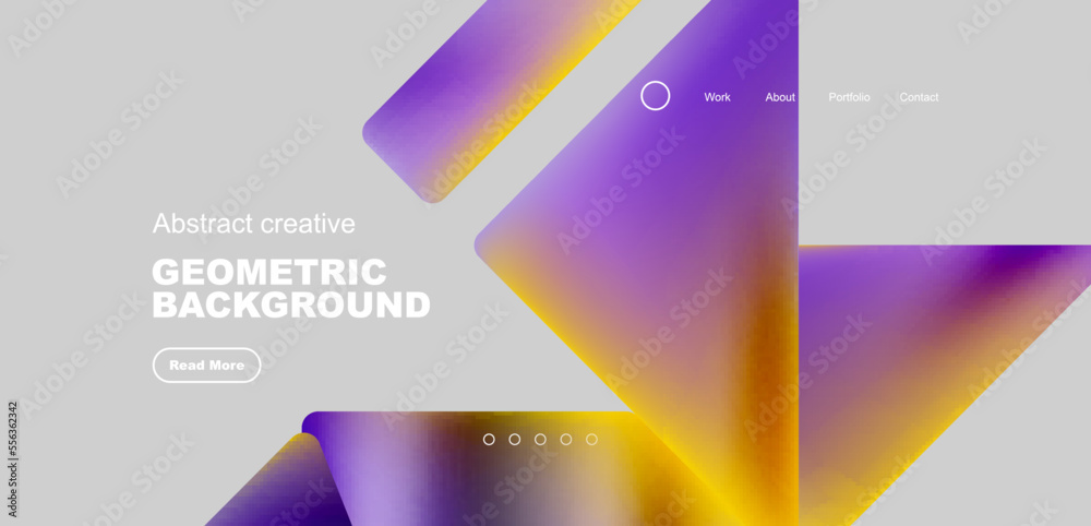 Fluid triangles minimal abstract background. Techno or business concept, pattern for wallpaper, banner, background, landing page