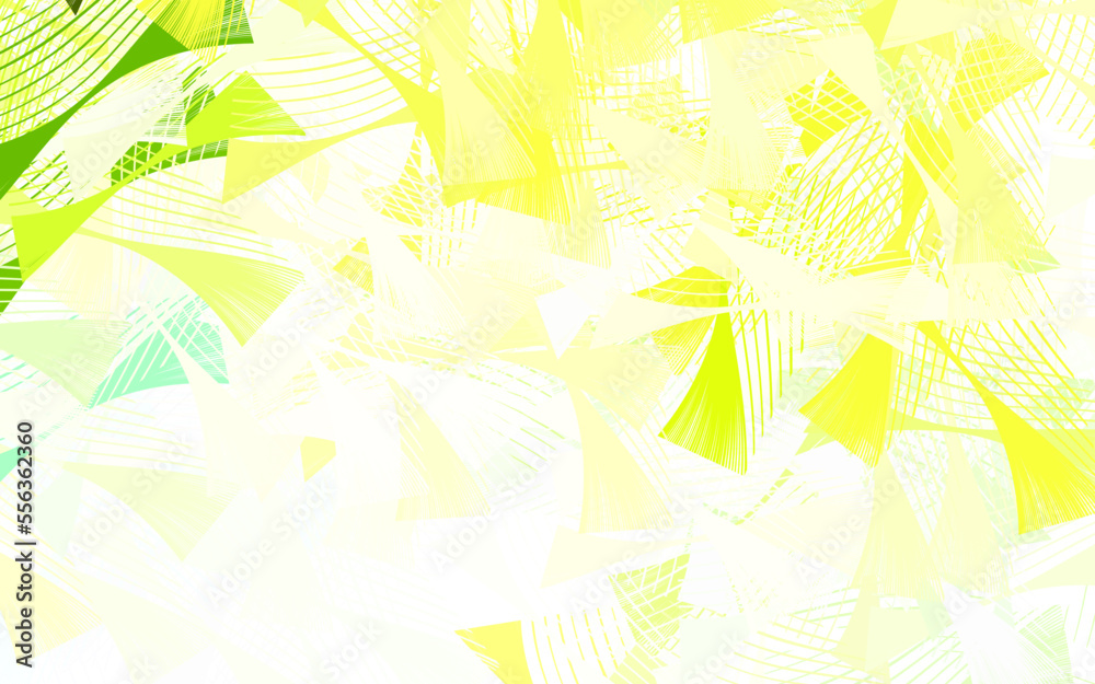 Light Green, Yellow vector texture with abstract forms. Light Green, Yellow vector texture with abstract forms.