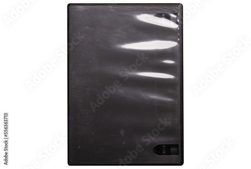 Photography DVD case black front png isolated on transparent background