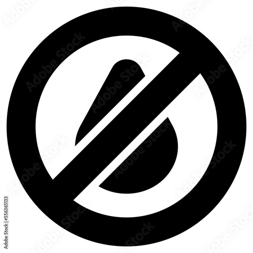 no ink glyph icon