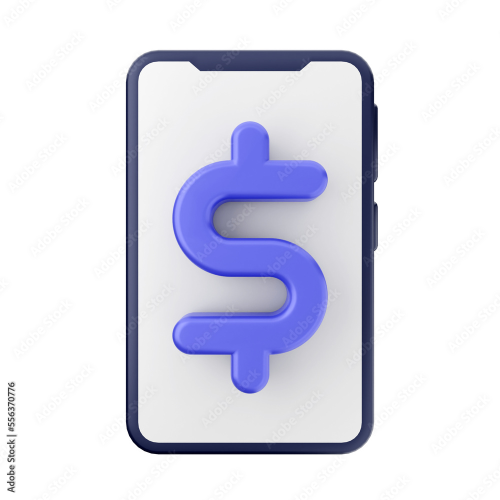 3d Smartphone icon illustration render 3d Smartphone icon illustration render