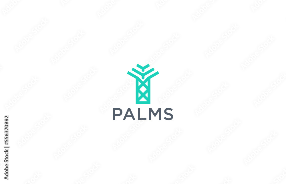 Fototapeta premium palm tree logo design templates