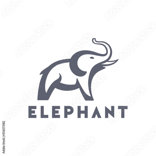 logo about an elephant with a white background. Using the coreldraw x5 application with line techniques.
