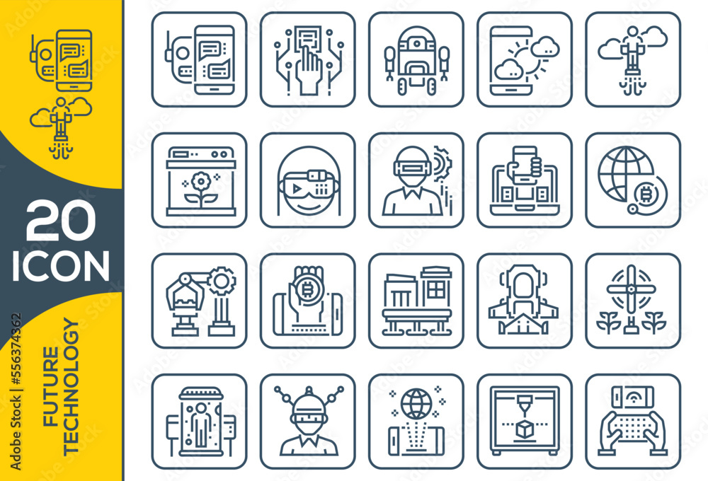FUTURE TECHNOLOGY ICON SET DESIGN FUTURE TECHNOLOGY ICON SET DESIGN