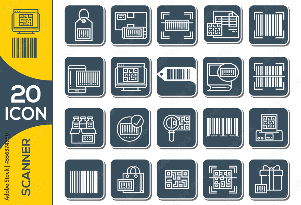 SCANINER ICON SET DESIGN SCANINER ICON SET DESIGN