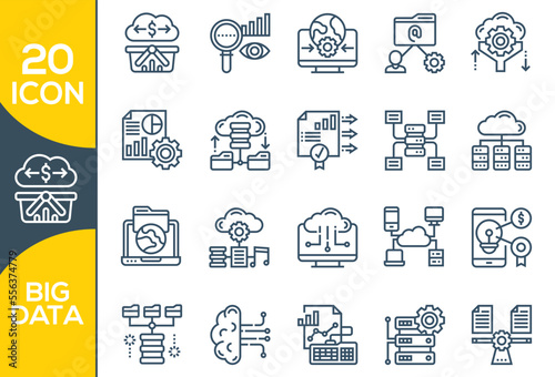 BIG DATA ICON SET DESIGN