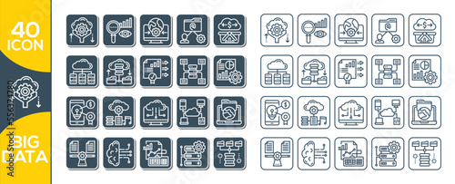 BIG DATA ICON SET DESIGN