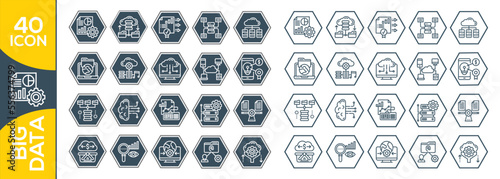 BIG DATA ICON SET DESIGN