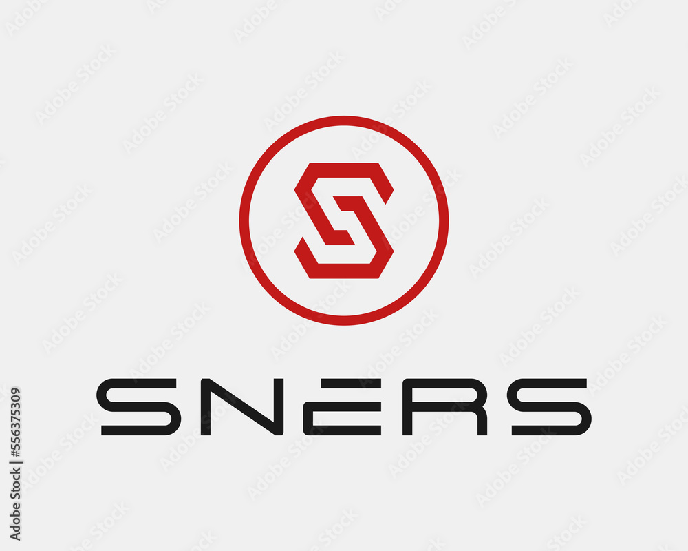 Letter S Monogram Abstract Geometric Simple Modern Circle Round Emblem Frame Icon Vector Logo Design Letter S Monogram Abstract Geometric Simple Modern Circle Round Emblem Frame Icon Vector Logo Design