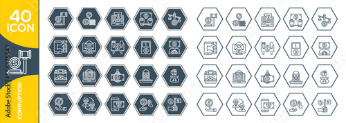 CORRUPTION ICON SET DESIGN