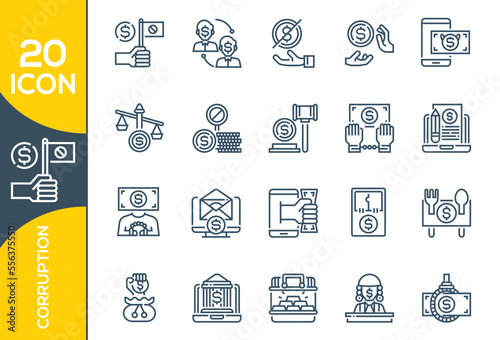 CORRUPTION ICON SET DESIGN
