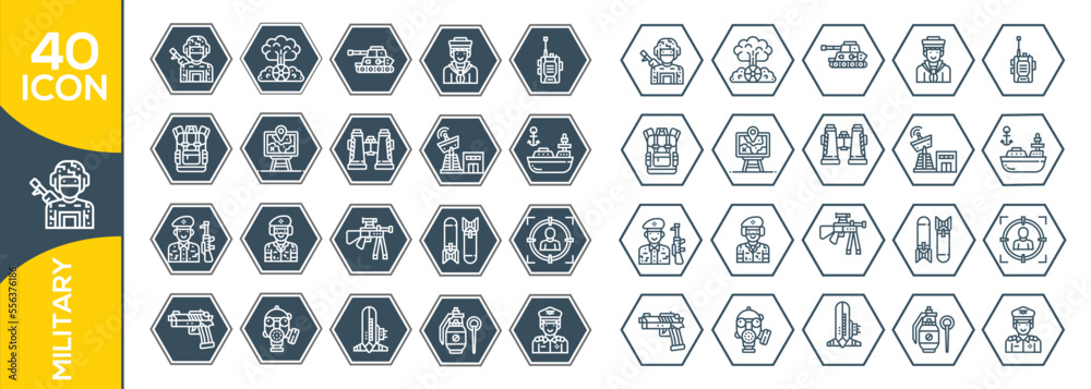 MILITARY ICON SET DESIGN MILITARY ICON SET DESIGN