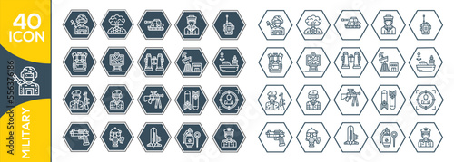 MILITARY ICON SET DESIGN