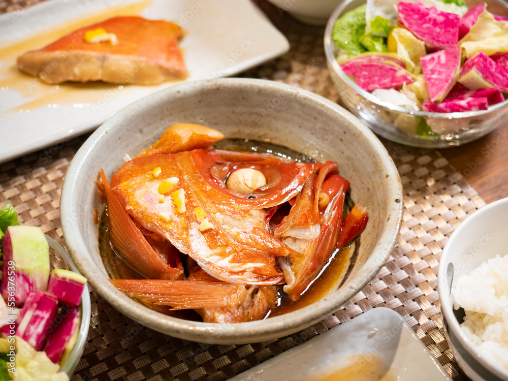金目鯛のかぶと煮 甘辛くて美味しい!