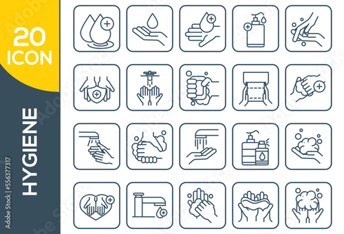 HYGIENE ICON SET DESIGN