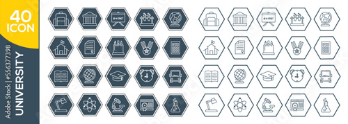UNIVERSITY ICON SET DESIGN