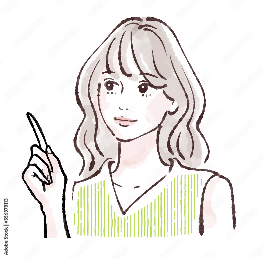 女性のイラスト素材 女性のイラスト素材