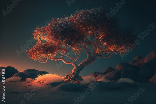 Digital illustration about a tree. © SCHRÖDER