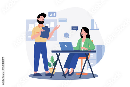 Businessman Working In The Office