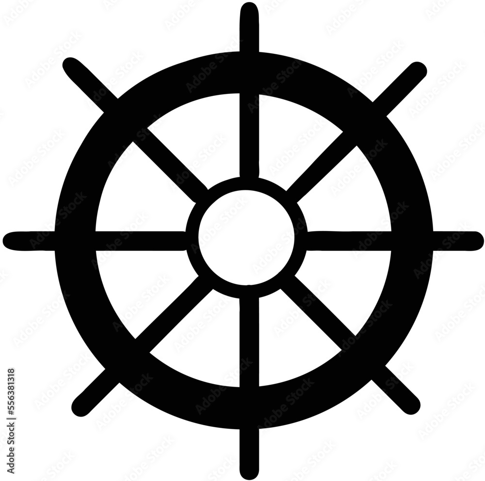 Buddhism religious wheel, chakra symbol, sign, Isolated Buddhism religious wheel, chakra symbol, sign, Isolated