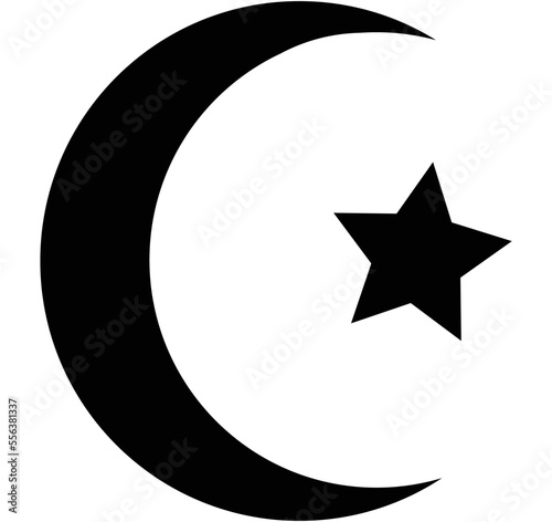 Islam religious symbol. Isolated Flat Vector Illustration