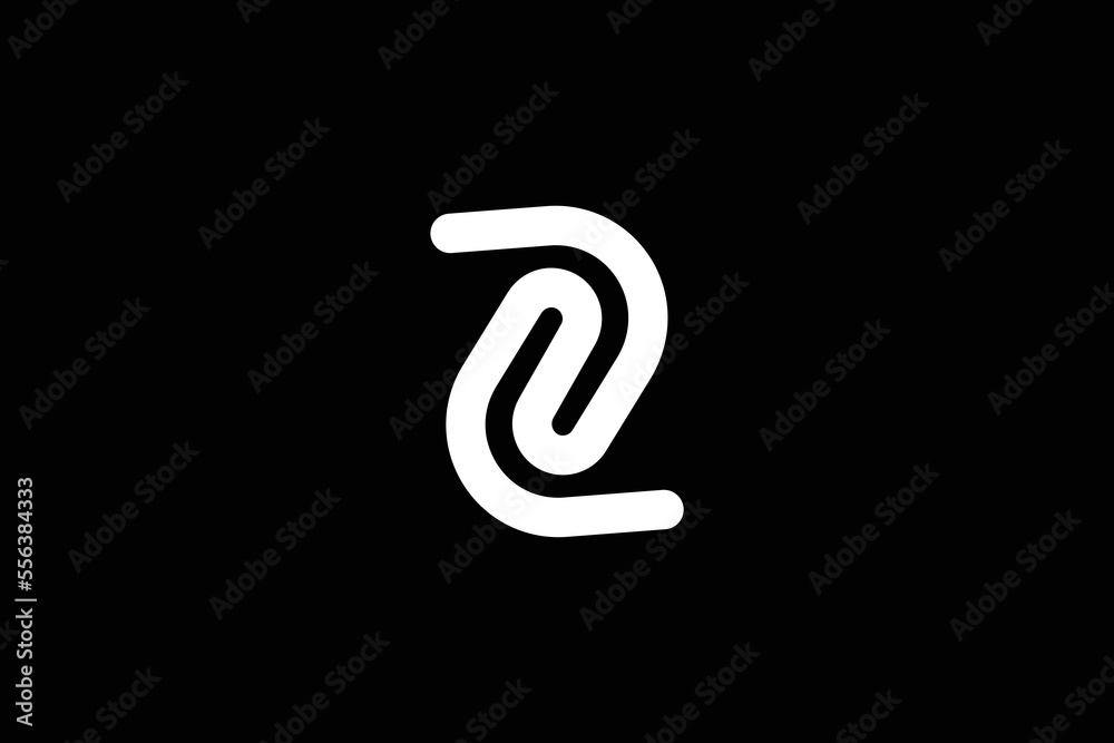 Minimal Awesome Trendy Professional Letter Z n Logo Design Template On Black Background Minimal Awesome Trendy Professional Letter Z n Logo Design Template On Black Background