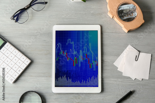 Tablet computer with stock ...