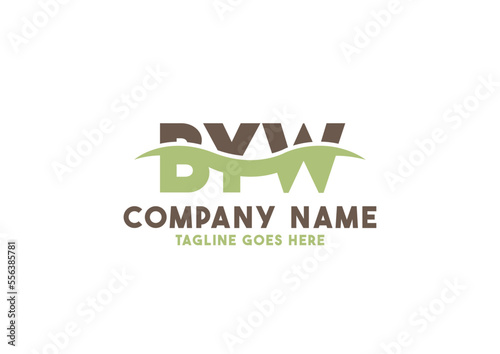 Letter BYW logo design template, BYW logo photo