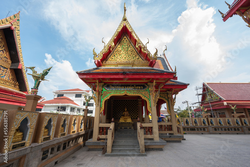 Samut Sakhon  Thailand November 19  2022. Wat Pomwichienchotikaram. It is a royal monastery of the third class  ordinary type  under the Maha Nikaya Sangha.