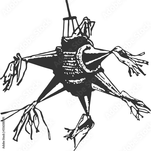 Pinata Vintage Illustration Vector