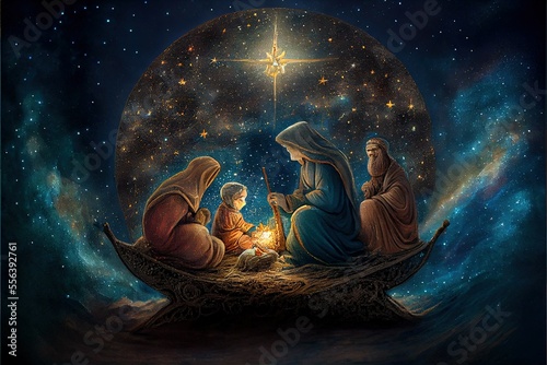 Christmas Nativity under the Stars