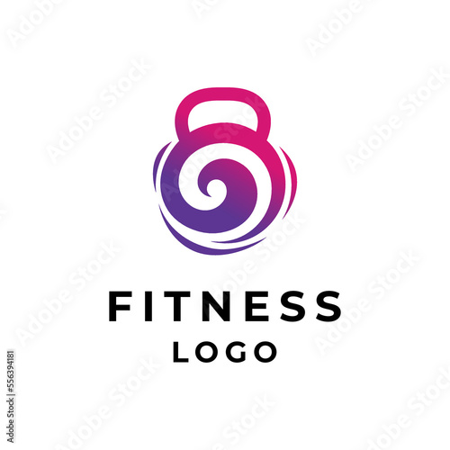 feminine kettlebell for female fitness logo
