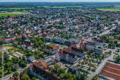 Königsbrunn in Schwaben im Luftbild © ARochau