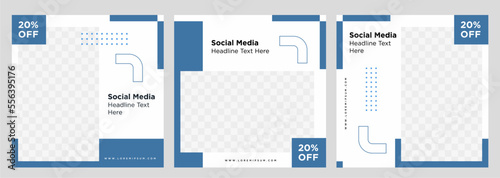 Social media post template collection Minimalist