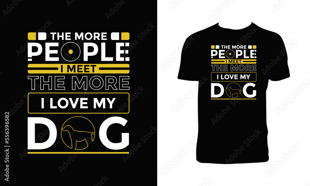 Dog Calligraphic T Shirt Deisgn Dog Calligraphic T Shirt Deisgn