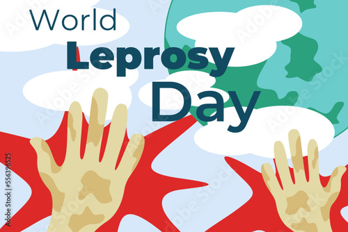 Illustration vector graphic of world leprosy day