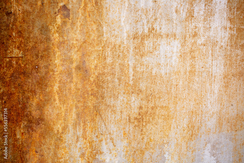 Texture of rusty iron, cracked paint on an old metal surface. Sheet of rusty metal with cracked and peeling paint, background for design with copy space.