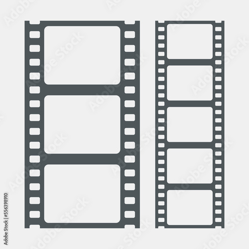Video tape photo film strip frame quality vector illustration cut