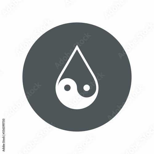 Water drop droplet raindrop icon illustration cut