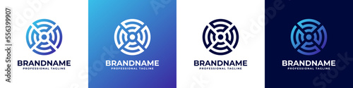Multiple Letter S Technology Logo,  Letter S Propeller Logo, Letter S Maze logo, Letter S Group logo, Letter S Coin Logo. Suitable for any business with S initials.